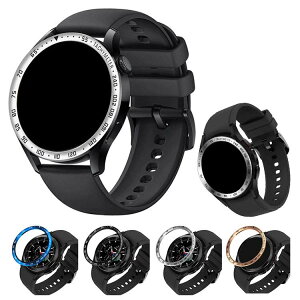 Galaxy Watch 6 Classic ベゼルリング 保護カバー ベゼルリングフレーム ステンレス 取付簡単 粘着式 ギャラクシーウォッチ6 クラシック 43/47mm スタイリッシュ スマートウォッチアクセサリー