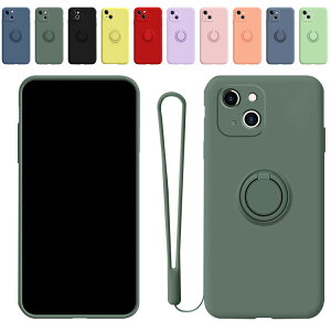 iPhone15 ケース 紐 ストラップ付き シンプル 耐衝撃 スマホリング付き スタンド付き iPhone 15 Plus/15 Pro/15 Pro Max アイフォン15/15プラス/15プロ/15プロマックス おすすめ スマホ スマートフォンケー