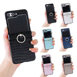 Galaxy Z Flip5 P[X / Jo[ ܂肽݌^ NR_C ̌^Ot PUU[ P[X Samsung TX MNV[ Z tbv5 AhCh  X}[gtH/X}zP[X