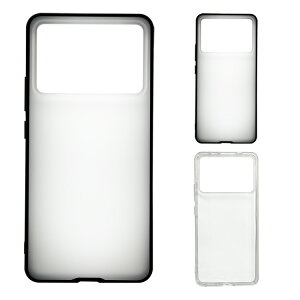 POCO X6 Pro �P�[�X �ϏՌ��J�o�[ �N���A �w�ʓ��� TPU �X�g���b�v�� ���� �V���I�~ Xiaomi POCO X6 �v�� �������� ������� �X�}�[�g�t�H��/�X�}�t�H/�X�}�z�P�[�X/�J�o�[ �V���I�~�[