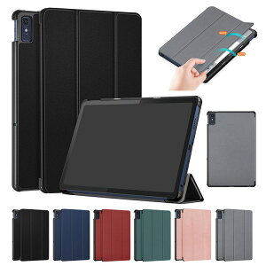 Lenovo Tab M10a 5G �P�[�X �I�[�g�X���[�v �@�\�t�� LET02 10.6�C���` 2024���f�� �蒠�^ �J�o�[ PU���U�[ �X�^���h�@�\ ���m�{ �^�u �Ռ��z�� �V���v�� ������� �蒠�^���U�[�P�[�X/�J�o�[ �^�u���b