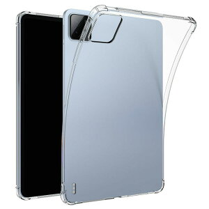 Xiaomi Pad 6S Pro クリアケース 12.4インチ 耐衝撃 カバー 透明 TPU ソフトカバー 角 保護 コーナーバンパー 衝撃吸収 保護ケース 小米 シャオミ パッド 6S プロ おしゃれ タブレットケース タブレッ