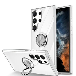 Galaxy S24 Ultra �P�[�X �N���A �J�o�[ �}�O�l�b�g���ԍڃz���_�[�Ή� �����^�����O�t�� TPU �\�t�g�P�[�X �X�g���b�v�� Samsung �T���X�� �M�����N�V�[ S24 �E���g�� �������� ������� �X�}�[�g�t