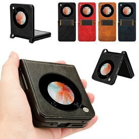 Nubia Flip 5G ケース カバー PUレザー 折りたたみ型 カード収納 背面レザーケース ストラップ穴 ヌビア フリップ 5G アンドロイド おすすめ おしゃれ スマートフォン/スマフォ/スマホケース/カバー