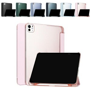 iPad Pro �P�[�X 2025/2024���f�� �I�[�g�X���[�v �@�\�t�� �蒠�^ �J�o�[ PU���U�[ �X�^���h�@�\ Apple �A�b�v�� �A�C�p�b�h�v�� 11 / 13�C���` M4�`�b�v �Ռ��z�� �V���v�� ������� �蒠�^PU���U�[�P