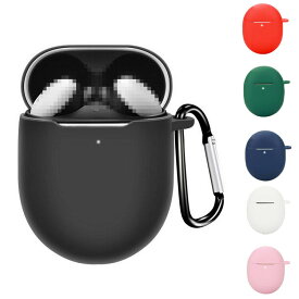 Google Pixel Buds Pro 2 ケース シリコン シンプル 充電用穴付き カラビナ付き 保護カバー グーグル ピクセル バッズ プロ2 おすすめ おしゃれ カバー 傷防止 ケース ワイヤレスイヤホン 保護ケース カバー