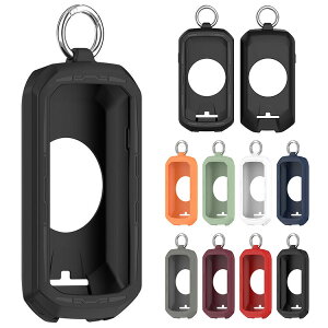 Garmin Edge 1050 シリコンケース/カバー 耐衝撃 カバー シリコンカバー カラビナ付き サイクルコンピューター サイコン シンプル おしゃれ ガーミン エッジ1050 ソフトカバー/ケース 保護カバー