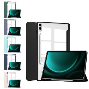 Galaxy Tab S10+ �P�[�X 12.4�C���` �蒠�^�J�o�[ �I�[�g�X���[�v �@�\�t�� �N���A �w�ʓ��� �蒠�^ PU���U�[ Samsung �T���X�� �M�����N�V�[ �^�uS10+ �Ռ��z�� �X�^���h�@�\ �V���v�� ������� ����