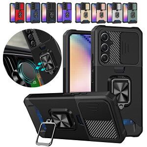 Galaxy S24FE �P�[�X �ϏՌ� �J�o�[ �}�O�l�b�g���ԍڃz���_�Ή� �X���C�h���J���������Y�J�o�[�t�� �J�[�h���[�t�� �����Y�ی� �X�^���h�@�\ �����O�t�� 2�d�\�� Samsung �T���X�� �M�����N�V�[ 