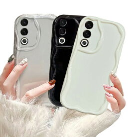 OPPO A3 5G ケース ウェーブ 波型 なみなみ カバー クリア 透明 TPU ソフト ケース 波状 可愛い お洒落 かわいい シンプル オッポ A3 5G おすすめ おしゃれ スマートフォン/スマフォ/スマホケース/カバー