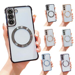 Galaxy S25 �P�[�X �N���A S25+/S25 Ultra �J�o�[�N���A ���� Qi�[�d ���C�����X�[�d �Ή� ���b�L TPU �\�t�g�P�[�X �X�g���b�v�� �p �ی� �R�[�i�[�o���p�[ �V���v�� ���� ������ Samsung �T���X�� �M
