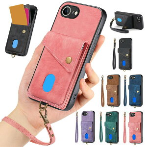 iPhone16e �P�[�X �P�[�X �ϏՌ� �J�o�[ �X�g���b�v�t�� PU���U�[ �J�[�h���[ �Ў莝���ɕ֗��ȃn���h�X�g���b�v�t�� �X�^���h�@�\ Apple�A�b�v�� �A�C�t�H�� 16e �������� ������� �A�C�z�� �A