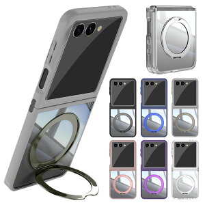 Galaxy Z Flip7 P[X Jo[ NA wʓ ܂肽݌^ TPU +vX`bN ̌^X}zOt X^h@\ Samsung TX MNV[ Z tbv7 یP[X AhCh 