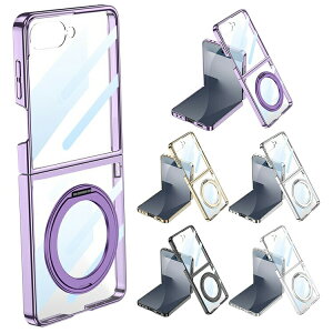 Galaxy Z Flip7 NAP[X Jo[ ܂肽݌^ TufBXvCtیtB KXtBt bL NA  vX`bN ̌^X}zOt n[hP[X  