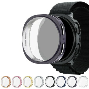 Galaxy Watch 8 ケース カバー メッキ / クリア 液晶保護 フィルム一体 保護ケース/カバー Samsung サムスン ギャラクシーウォッチ8 40/44mm TPU 耐衝撃ケース/カバー ソフトケース