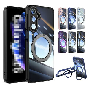 Galaxy A36 5G �P�[�X �N���A �J�o�[ �N���A �w�ʓ��� ���b�L �n�[�h�P�[�X ��̌^�����O�t�� �X�^���h�@�\ �X�g���b�v�� �p �ی� �R�[�i�[�o���p�[ Samsung �M�����N�V�[ A36 5G SC-54F / SM-A366Q ������