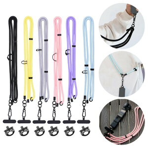 Osmo Pocket 3 / 4 ショルダーストラップ 肩掛け ネックストラップ 落下防止 三脚穴利用 1/4インチ対応 ストラップ紐 ランヤード付き クイックリリースバックル付き ネックストラップ 長さ調節可