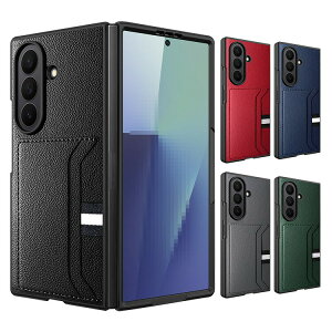 Galaxy Z Fold7 P[X Jo[ ܂肽݌^ PUU[ wʃP[X n[hP[X J[h[ Vv Samsung TX MNV[ Z tH[h7 یP[X