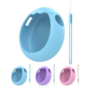 Tamagotchi Paradise ケース シリコンケース ストラップ付き カバー 耐衝撃 シリコンカバー 液晶保護 画面保護 保護フィルム BANDAI バンダイ たまごっちパラダイス シンプル おしゃれ パープルスカ