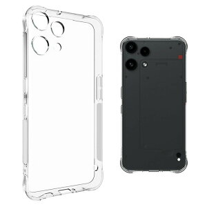 Nothing Phone 3a Lite �N���A�P�[�X �ϏՌ� �J�o�[ �N���A ���� TPU �p �ی� �R�[�i�[�o���p�[ �V���v�� �w�ʃP�[�X �\�t�g�P�[�X/�J�o�[ �X�g���b�v�� Nothing �i�b�V���O �t�H��3a ���C�g �A���h���C