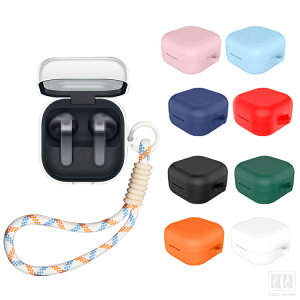 Galaxy Buds4 �P�[�X Buds4 Pro �N���A �J�o�[ �X�g���b�v�t�� �V���R�� �\�t�g �P�[�X �V���v�� �ی�J�o�[ �������� ������� Samsung �M�����N�V�[�o�b�Y4 / �o�b�Y4 �v�� ���C�����X�C���z�� ���h