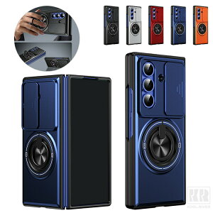 Galaxy Z Fold8 �P�[�X �X���C�h���J���������Y�J�o�[�t�� �J�o�[ �܂肽���݌^ �����Y�ی� �}�O�l�b�g���ԍڃz���_�[�Ή� ��̌^�����O�t�� �X�^���h�@�\ �V���v�� ������ Samsung �T���X�� �M��