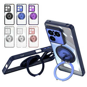 Xperia 1 VIII �P�[�X XQ-GE54/XQ-GE74 �N���A �ϏՌ� �J�o�[ ���� ��̌^�����O�t�� �X�^���h�@�\ �V���v�� �w�ʃP�[�X �N���A�P�[�X Sony �\�j�[ �G�N�X�y���A1 ��8���� �������� �������