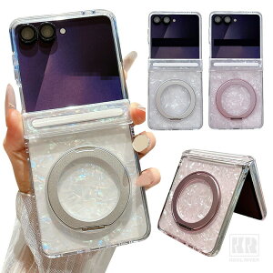 Galaxy Z Flip8 �P�[�X �L�k�� �J�o�[ �܂肽���݌^ ��̌^�����O�t�� �X�^���h�@�\ Qi�[�d ���C�����X�[�d�Ή� �C���X�^�f�� ���� �L���L�� ������ �f�R Samsung �T���X�� �M�����N�V�[ Z �t���b