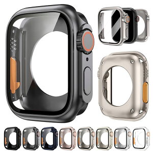 Apple Watch Series 12�p �P�[�X �Z���~�b�N �A���~�j�E�� �`�^�j�E�� �ϏՌ� �J�o�[ �����K���X �K���X�t�B�����t�� �S�ʕی� ���� / �}�b�g �t���ی�P�[�X �A�b�v���E�H�b�`12�p Series12�p 42mm 46mm 