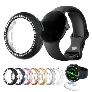 Pixel Watch 5 �P�[�X �J�o�[ ���C���X�g�[�� ���炫�� Watch5 41mm / 45mm ���b�L �n�[�h�P�[�X ���킢�� �G���K���g �ی�P�[�X Google �O�[�O���s�N�Z�� �E�H�b�`5 �P�F/�N���A