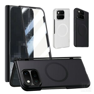 Pixel 11 Pro Fold �P�[�X �J�o�[ �O�ʋ����K���X �����K���X+�v���X�`�b�N �q���W�ی� Qi�[�d ���C�����X�[�d �Ή� �O�[�O�� �s�N�Z��11 �v�� �t�H�[���h �ی�P�[�X �A���h���C�h �X�}�[�g�t�H��