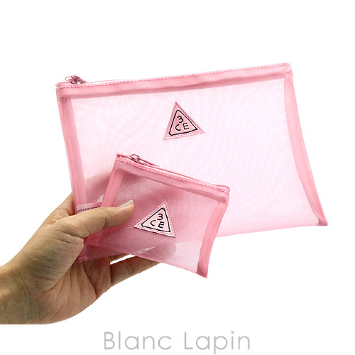 楽天市場 スリーコンセプトアイズ 3ce ピンクルーマーメッシュポーチ Pink Rumour メール便可 Blanc Lapin ブランラパン