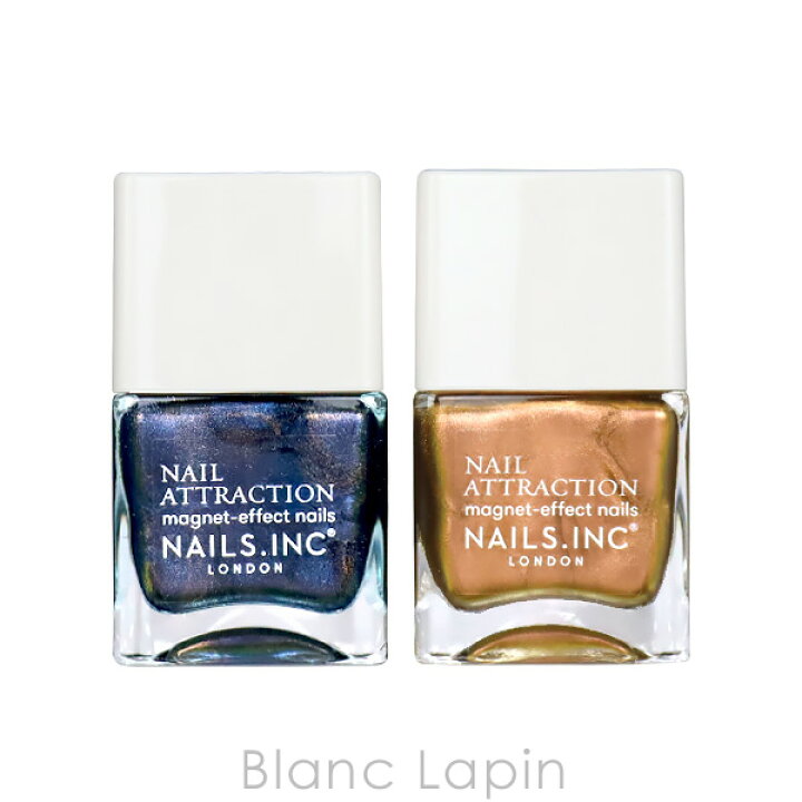 楽天市場 ネイルズインク Nails Inc ゲットマグネタイズドネイルポリッシュデュオ 14mlx2 Blanc Lapin ブランラパン