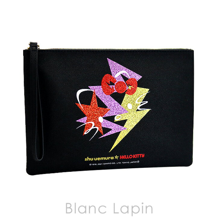 楽天市場 ノベルティ シュウウエムラ Shu Uemura コスメポーチ Shu Uemura X Hello Kitty ブラック 0370 メール便可 Blanc Lapin ブランラパン
