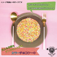 【 カラーチョコ 3号 】 誕生日ケーキ 子供 送料無料 誕生日 カラフルケーキ 2人用 スイーツ スイーツギ…