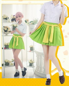 ウィッグ付き 五等分の花嫁 ごとよめ 中野 一花 二乃 三玖 四葉 五月 コスプレ 衣装 人気 アニメ 5等分 セット ハロウィン 五等分 花嫁 いちか にの みく よつば いつき 五つ子 milky time