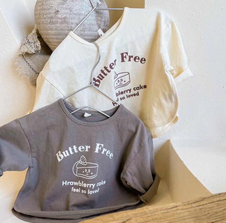 楽天市場 キッズ 送料無料 ロンt 長袖tシャツ 長袖tシャツ ケーキプリント 子供服 男の子 女の子 春 夏 秋 韓国子供服 トップス ふんわりｔシャツ 長ｔシャツ ビックシルエット ビックサイズ キッズ カジュアル かわいい 90 100 110 1 130 当店オススメ 売れ筋
