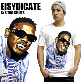 E1SYNDICATE / イーワンシンジケート 半袖Tシャツ Kendrick Lamar ケンドリック・ラマー ホワイトアーティスト キャラクター モノクロ フォト コラボアイテム スターウォーズ ディズニー マイリーサイラス リアーナ