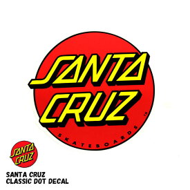 SANTACRUZ / サンタクルーズ ステッカー クラシックドット Classic Logo デカール スケート sk8 スケボー デカール マリア スクリーミングハンド グアダルーペ ジェイソンジェシー 西海岸 クラシックドット
