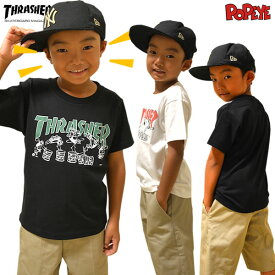 THRASHER/スラッシャー　KIDS 半袖Tシャツ SPINACH 3COLOR半袖 Tシャツ LADYS LADIES レディース GIRLS ガールズ KIDS キッズ ジュニア 子供服 LOGO ロゴ