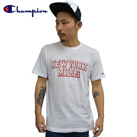 Champion/チャンピオン 半袖Tシャツ クルーネック キャンパス NEWYORK MILLS ホワイトメンズファッション トップス インナー 無地 フード【春夏新作】 あす楽