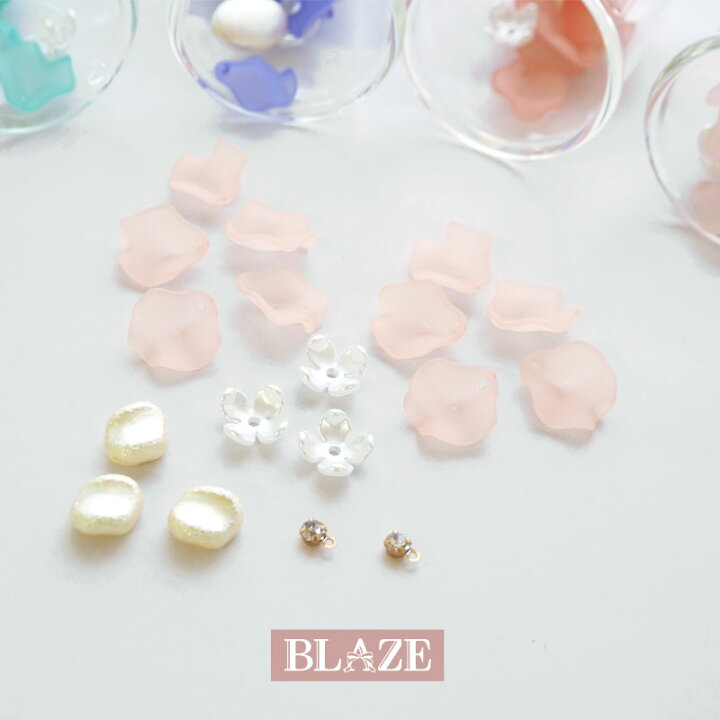 楽天市場】【18個入り】ビーズ ミックス セット フラワー BLAZE 