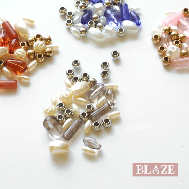 楽天市場】【35個入り】ビーズミックス アクリル パール ハンドメイド 
