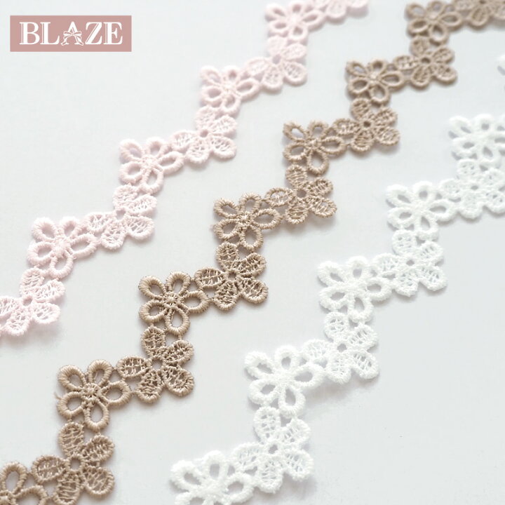 楽天市場】【40cmカット】レース ウェーブ フラワー ハンドメイド 手芸  