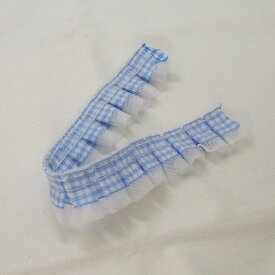 【カット済】ドール服 レース ゴムレース ギンガムチェック 総レース ゴム付き ギャザー ラッセル フリル タック ゴム入り ハンドメイド クラフトパーツ 手芸 パーツ 材料 装飾 縫い付け アレンジ ホワイト ベージュ パープル グリーン