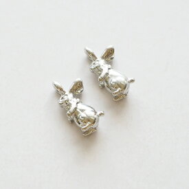 【2個入り】メタルチャーム アニマル カン付き 立体 約1.2cm 金属チャーム アクセサリー ゴールド シルバー ハンドメイド 材料 商用利用可能 ペンダント キーホルダー ミニ 小さめ ハンドメイド クラフトパーツ 手芸 BLAZE 動物 鳥 うさぎ