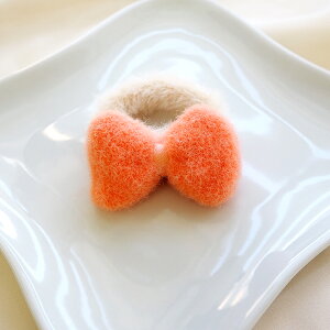 ヘアゴム リボン ポニー ふんわり りぼん ヘアアクセ ヘアアクセサリー アクセサリー キッズ 子ども 子供 もこもこ ファー 小さめ ミニ 小さい 跡が付かない かわいい おしゃれ プレゼント