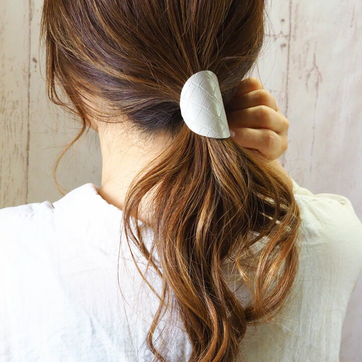 楽天市場】ポニーフック メタル フェイクレザー ヘアアクセサリー  