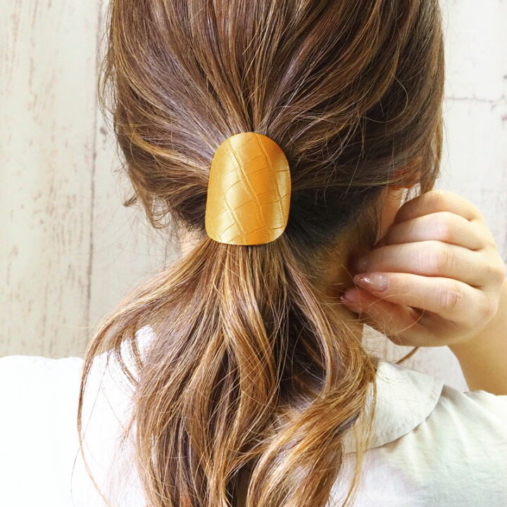 楽天市場】ポニーフック メタル フェイクレザー ヘアアクセサリー  