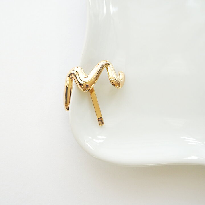 楽天市場】ポニーフック うねうね ウェーブ ゴールド シルバー メタル  